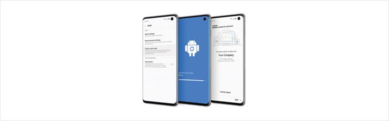 Abbildung von drei Smartphones