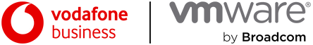 Logos Vodafone und VMware by Broadcom