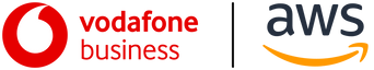 Vodafone X AWS Logo