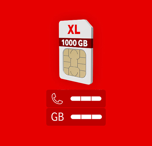 XL-Tarif mit Allnet-Flat und 1000 GB Datenvolumen