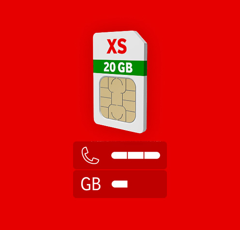 XS-Tarif mit Allnet-Flat und 20 GB Datenvolumen
