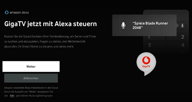 Sprachsteuerung Screenshot