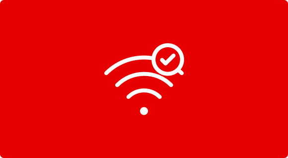 WiFi Icon mit Checkmark