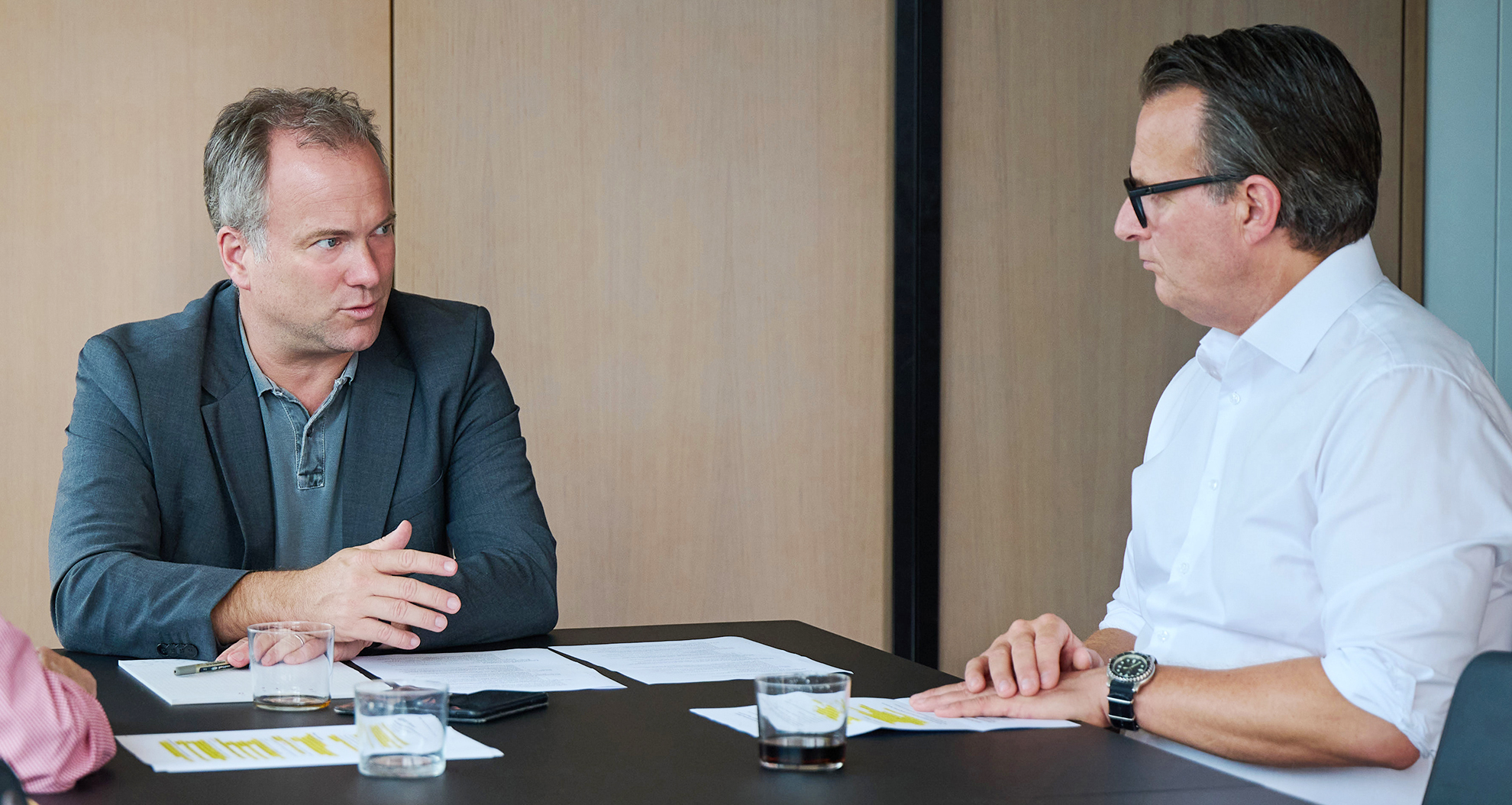 Carsten jeschka im Dialog mit Dennis Voss