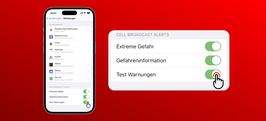 Einstellungen aufrufen