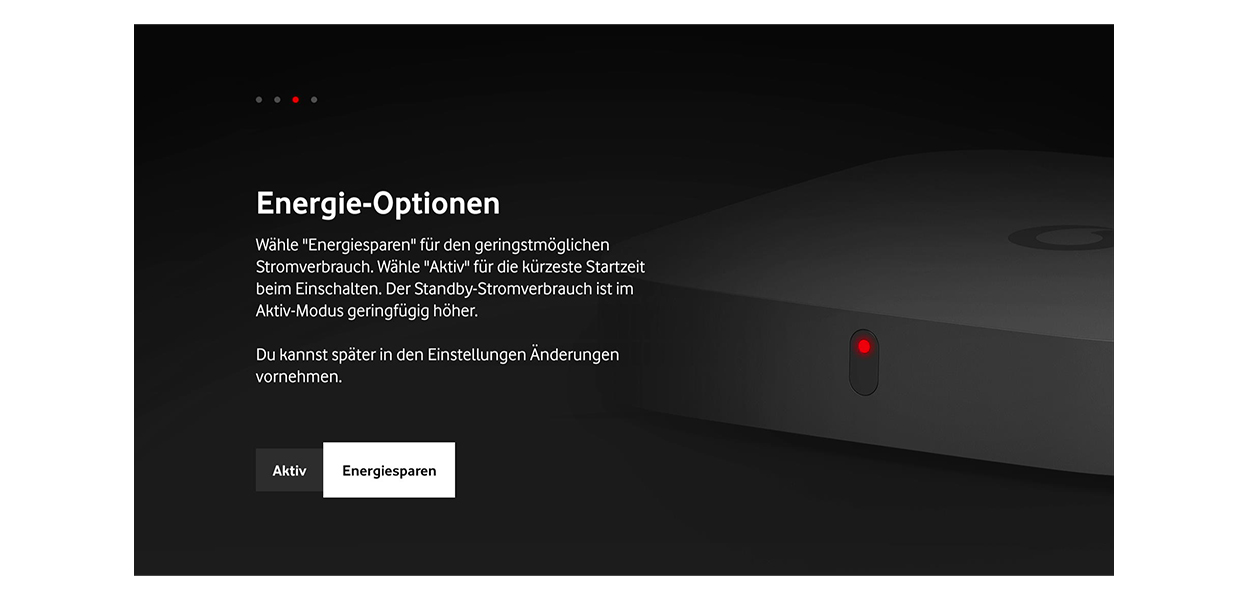 Anleitungsfoto: Energie-Optionen k&ouml;nnen eingestellt werden