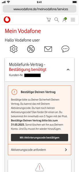 Anleitungsfoto: Vertrag hinzuf&uuml;gen