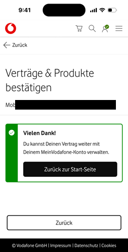 Anleitungsfoto: Aktivierungscode Eingabe best&auml;tigt
