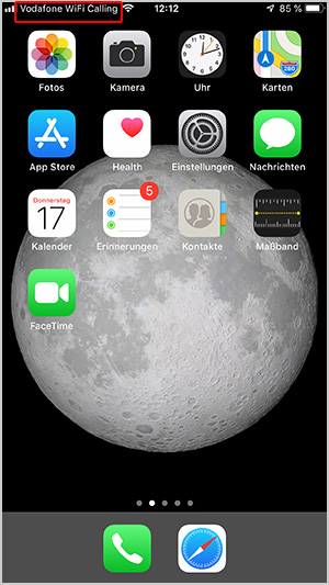 WiFi-Calling - Anrufsymbol iPhone