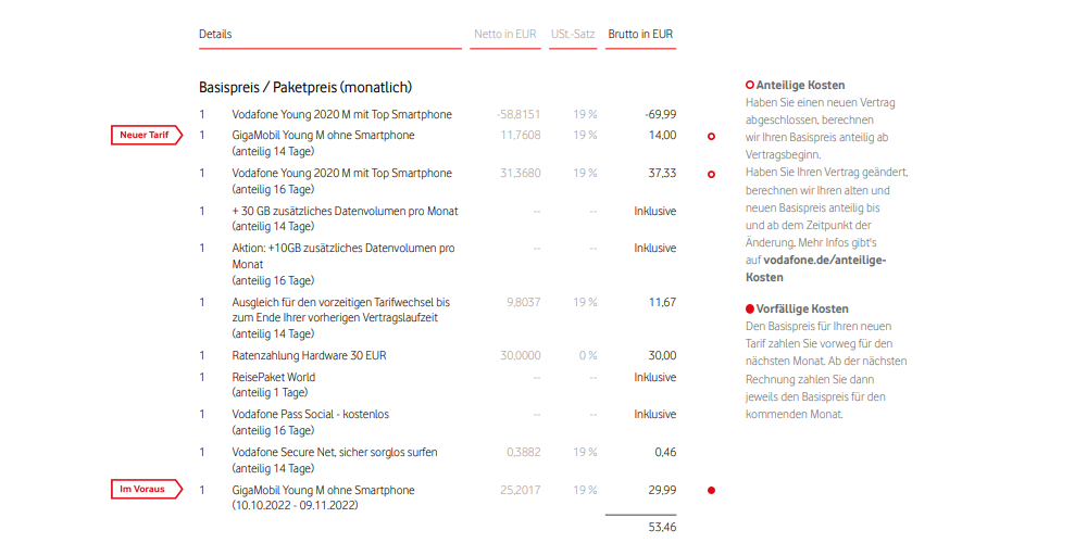 Mobilfunk-Rechnung Teil 5