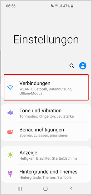 Daten-Roaming ein- und ausschalten