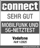 connect sehr gut Mobilfunk und 5G-Netztest Vodafone Heft 1/2025