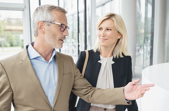 Gesch&auml;ftspartner im Gespr&auml;ch