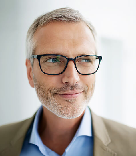 Gesch&auml;ftsmann mit Brille