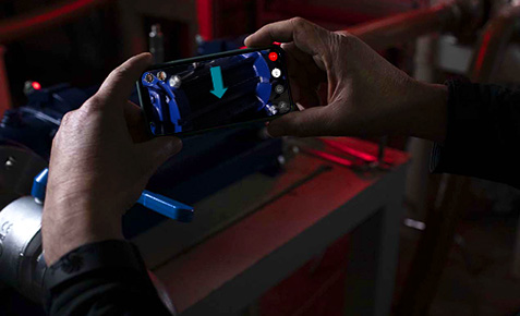 AR Assistent-App auf dem Smartphone