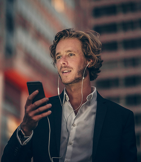 Businesskunde nutzt Campus Flex