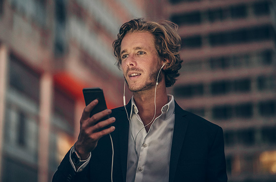 Businesskunde nutzt Campus Flex