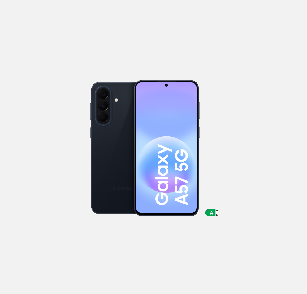 Deal: Samsung Galaxy A57. Energieeffizienzklasse A.