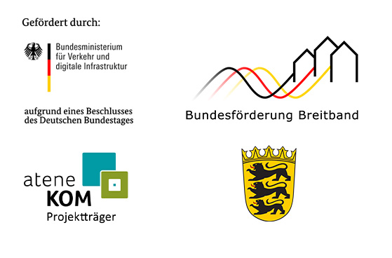 Firmenlogos der Ausbaupartner f&uuml;r das Glasfasernetz in M&uuml;nster