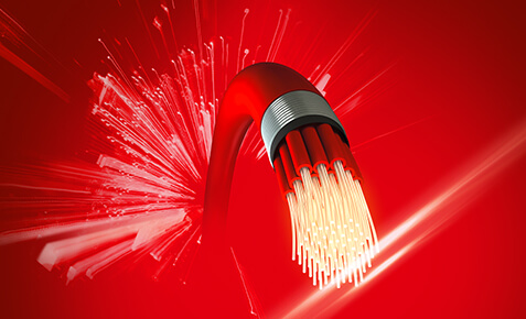 Glasfaserkabel. Illustration