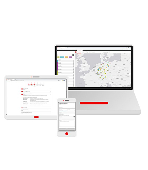 Nutzeroberfl&auml;che im Service Monitor