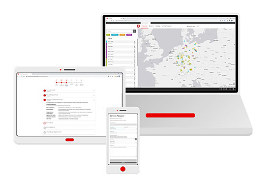 Nutzeroberfl&auml;che im Service Monitor