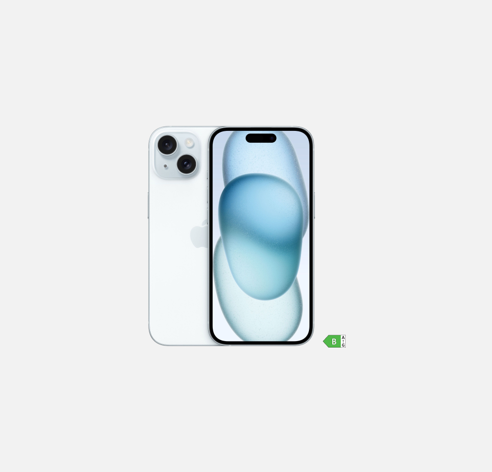 Deal: iPhone 15. Energieeffizienzklasse B.