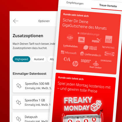 Immer aktuell: Deine pers&ouml;nlichen Vorteile und Angebote