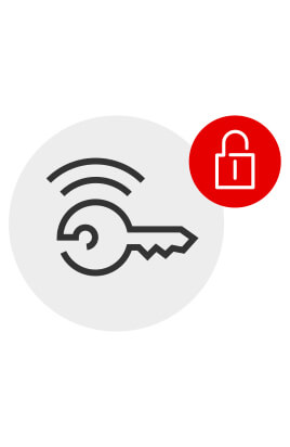 Icon sicherer mobiler VPN-Zugang