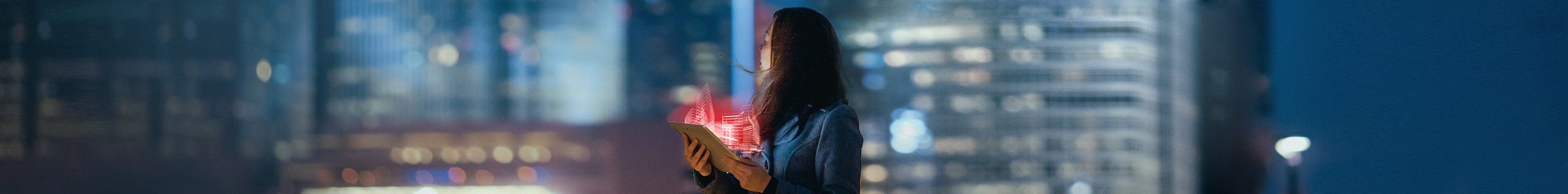 Junge Frau erlebt die virtuelle Welt