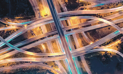 Leuchtendes Verkehrskreuz mit viel Konnektivit&auml;t.