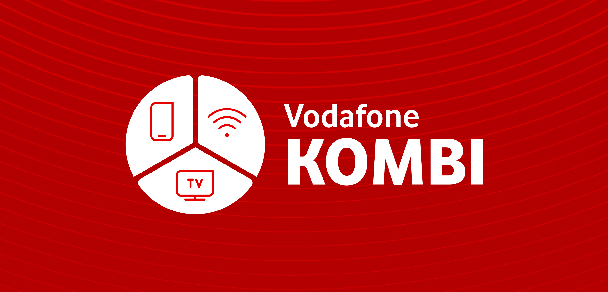 GigaKombi-Logo mit Festnetz-, Mobilfunk- und TV-Symbol
