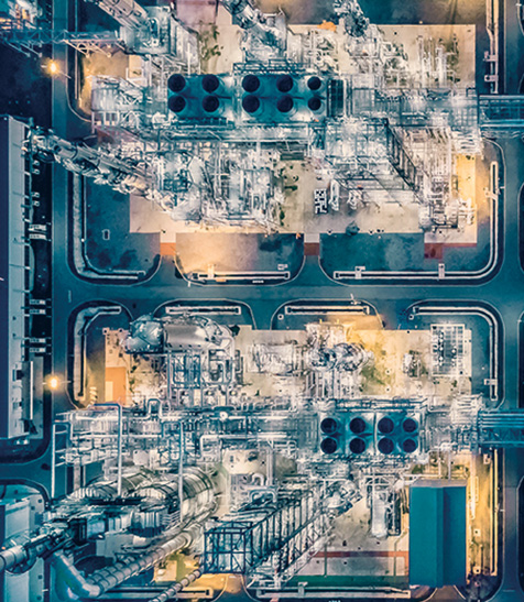 Luftaufnahme: Industriegeb&auml;ude