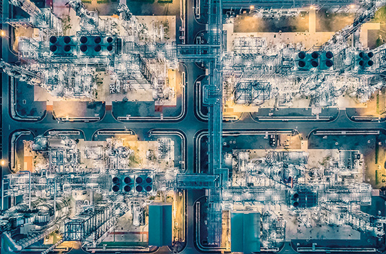 Luftaufnahme: Industriegeb&auml;ude