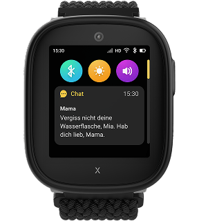 Frontansicht mit Chat-Screen