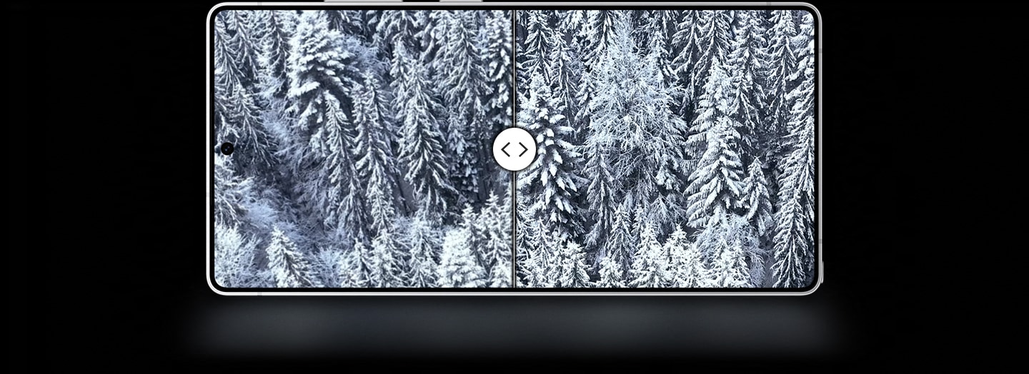 Ein Vergleich auf dem Displays eines Galaxy-Smartphones zeigt den Effekt der ProScaler-Funktion. Mit aktiviertem ProScaler erscheint die Spielszene detaillierter.&nbsp;